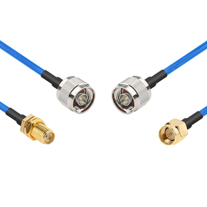 สาย RG405โคแอ็กเชียล N ตัวผู้กับขั้วต่อ RF ตัวผู้ตัวเมีย SMA ประกอบสายต่อ RF แบบยืดหดได้50Ohm สูญเสียสัญญาณต่ำ - Product Image 4