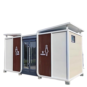 Cabine WC Publique Préfabriquée de Luxe Moderne, Capsule Apple, Structure en Acier, Alimentation Solaire, Villa/Bureau/Maison Rapide à Monter - Product Image 1