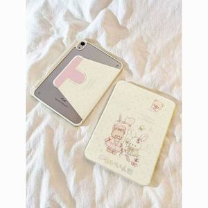 กระต่ายน่ารัก 360 °   เคสไอแพดอะคริลิคแบบหมุนได้, ฝาครอบป้องกันรอยขีดข่วนสำหรับไอแพดแอร์ 4/5/6/7, ไอแพดโปร 11 A16, ไอแพดรุ่นที่ 10 - Product Image 4