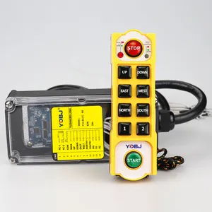 F23-8SF Waterproof 8 Single Speed Channel Industrial Radio Remote Control Has 1 Start Button 1 Stop Button