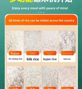 Máquina Doméstica Totalmente Automática para Moler Arroz, Desgranar y Triturar Maíz - Product Image 3