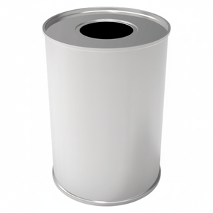 Kontensan L952 Cylindrical <b>Tin</b> Can 1 Liter Oil Container 99mm X 150mm Turkey - Product Image 2