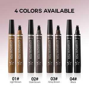 Clubday <span class=keywords><strong>4</strong></span> couleurs <span class=keywords><strong>crayon</strong></span> à <span class=keywords><strong>sourcils</strong></span> sauvage à quatre volets stylo à <span class=keywords><strong>sourcils</strong></span> fin professionnel étanche <span class=keywords><strong>crayon</strong></span> à <span class=keywords><strong>sourcils</strong></span> liquide longue durée - Product Image 5