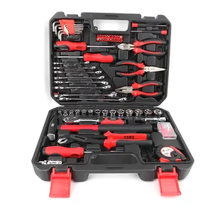 KAFUWELL H19093AW Factory Wholesale 69 Pieces Hand Tool Set Household Set Hard Case With Claw Hammer Pliers Screwdriver Tool Set