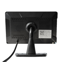 ZYX 7 pulgadas Color TFT LCD DC 12V/24V Monitor de coche Pantalla de visión trasera con entrada de vídeo de 2 canales para cámara de marcha atrás DVD VCD