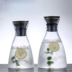 Jarra de agua fría de vidrio de borosilicato de alta resistencia, 1.5L, apta para lavavajillas, para fiestas y uso en verano - Product Image 3