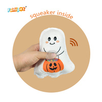Famipet Fabricant Grossiste – Nouveauté Halloween : Jouet en Peluche Sonore pour Chien, Motif Fantôme Amusant, Doux et Froissé, pour Chiots – Lot de Jouets pour Animaux de Compagnie