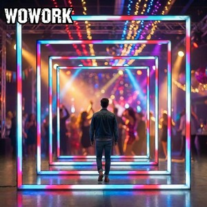 ไฟนีออนขนาดใหญ่แบบตั้งพื้น WOWORK ปี 2026 สำหรับตกแต่งทางเดินงานแต่งงาน ฉากหลังเวทีงานแต่งงาน - Product Image 6