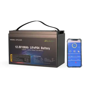 12V Bateria de íon de lítio 50ah 100Ah 150AH 200Ah Lifepo4 Bateria para carrinhos de golfe/armazenamento Energia Solar/RV/Marinha/Caravana