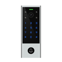 Contrôle d'accès WiFi étanche IP65 Tuya avec caméra 2MP, détection de mouvement, déverrouillage à distance, 1000 utilisateurs, cartes EM/MF, interphone vidéo