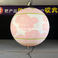 Ballon gonflable floral lumineux LED de haute qualité, gonflable publicitaire robuste pour une utilisation intérieure/extérieure à long terme
