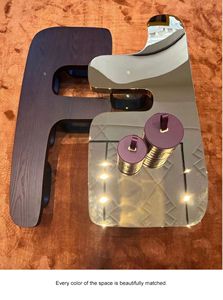 <span class=keywords><strong>Fen</strong></span> <span class=keywords><strong>di</strong></span> specchio struttura in metallo nero legno tavolino divano per tappezzeria mobili soggiorno - Product Image 4