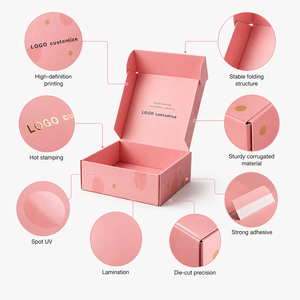 Custom Logo Double-Sided Printed Matt Lamination Eco-Friendly Reusable Foldable Shipping & Mailer <b>Boxes</b> for Clothes - Product Image 3