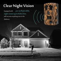 Caméra d'essai sans fil Wifi Digital Trail Wildlife Hunting Camera Waterproof 48mp 4K Night Vision Time Lapse