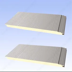 Venta caliente Filipinas Panel sándwich estándar 100mm PIR PU paneles de pared exterior a prueba de sonido Mejor que el Panel sándwich EPS