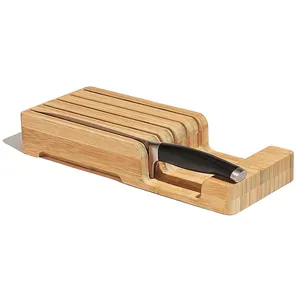 Подставка и органайзер для деревянных ножей
