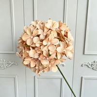 Bunga Hydrangea Sutra Buatan Tangkai Tunggal 90 Kelopak Mekar Penuh, Bunga Palsu Seperti Asli untuk Dinding Bunga Pernikahan, Karangan Bunga Lantai
