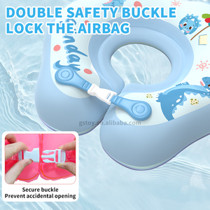 Flotador de Piscina Inflable para Bebés con Forma de Dinosaurio, Anillo de Natación para Bebés, Juguetes para Bañera, Anillos de Natación para Bebés con Doble Cámara de Aire, Flotador Inflable para Niños Pequeños - Product Image 3