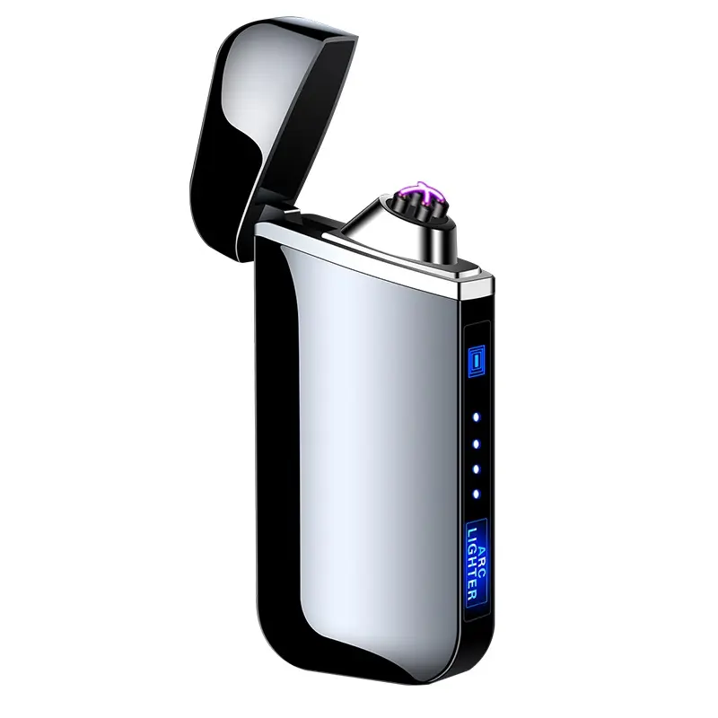 Wholesale Fashion USB lighter electronic windproof custom cigar Cigarette Rechargeable Electric Arc plasma lighter custom LOGO
