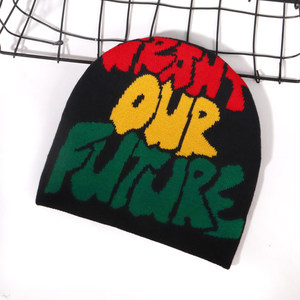 Berretto con Logo personalizzato con lettere colorate <span class=keywords><strong>tipografia</strong></span> Y2K con stampa Beanie per uomo donna stile invernale stile acrilico a forma di cupola cappelli invernali - Product Image 5