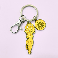 Yüksek kalite ücretsiz örnek özel sert emaye yumuşak emaye metal anahtarlık kolye metal charms karikatür anime metal anahtarlık