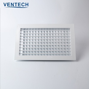 Hvac Offre Spéciale <span class=keywords><strong>Grille</strong></span> d'<span class=keywords><strong>air</strong></span> murale en aluminium climatisation <span class=keywords><strong>Grille</strong></span> à Double déviation avec amortisseur à lames opposé - Product Image 2