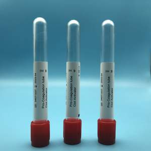 Tubes de prélèvement sanguin sous vide en verre stériles sans additif Red Hat jetables 13*100 6ml 7ml - Product Image 3