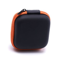 Boîte de rangement rigide étanche pour écouteurs, Mini câble d'écouteurs, étui rond de protection pour écouteurs, sac de pièces de monnaie Portable