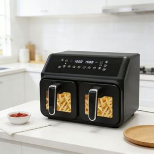 Friteuse à air numérique électrique à double compartiment personnalisée 2026 360 °   Chauffage rapide, réduction de la graisse de 80 %, revêtement de qualité alimentaire pour usage domestique - Product Image 6