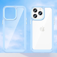 Jolie coque transparente en acrylique pour iphone 6, 7, 8 plus, x, xr, xs max, avec logo apple