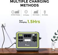 Generador Solar Portátil Fossibot de 2400W con Batería de Respaldo de Emergencia de 2,048WH, Doble Voltaje 120V/240V, Estación de Energía Portátil Lifepo4