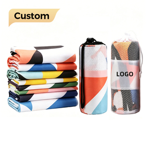 <span class=keywords><strong>Serviette</strong></span> de plage en microfibre premium ultra douce, séchage rapide, résistante au sable, imprimée aux couleurs vives, idéale pour le sport et la gym - Product Image 1