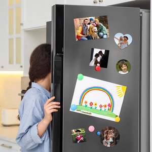 Ensemble de supports magnétiques vierges pour sublimation DZ, en MDF, pour transfert thermique, personnalisables avec logo, pour réfrigérateur, forme variée, robustes et réutilisables - Product Image 2