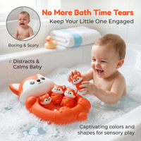 Ensemble de jouets de bain pour bébé en silicone, jouets de bain pour enfants, jouets de salle de bain, jouet aquatique flottant scellé Koala parent-enfant
