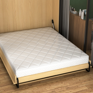 Letto a Scomparsa Salvaspazio Pieghevole con Finitura Legno per Piccola Camera da Letto o Appartamento - Product Image 6