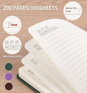 Carnet A5/A6 en PU, couverture rigide, avec élastique, haute qualité, pour notes scolaires, administratives, journal intime, personnalisable avec logo d'entreprise, cadeau d'affaires - Product Image 5