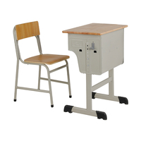 Bureau d'étude multifonctionnel moderne avec étagère et crochets pour l'apprentissage des étudiants, incluant un crochet pour sac à dos pour l'école et les sorties en parc