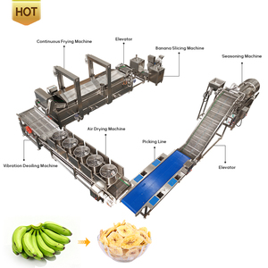 Ligne de production semi-automatique de chips de banane à économie d'énergie avec acier inoxydable 304 pour les chips de banane frites et les collations - Product Image 3