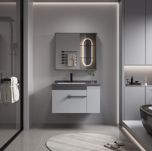 Latest Bathroom Vanity Units With Sink Wall Hung Waterproof Bathroom Cabinet Set