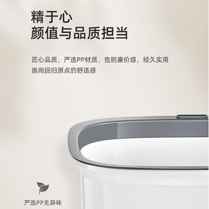 Simple Household Trash Can Rectangular Lidless Pressure Ring Indoor Kitchen Bathroom Waste <b>Bin</b> - Product Image 2