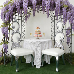 Chaises de trône dorées modernes et durables en gros, chaises de trône royales de luxe pour mariage, chaises de mariage pour le marié et la mariée - Product Image 6
