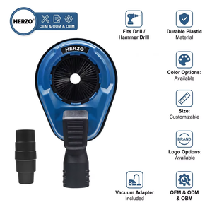 ฝาครอบกันฝุ่นแบบปรับได้ HERZO 132 มม. สำหรับสว่านโรตารี่อเนกประสงค์ - Product Image 2