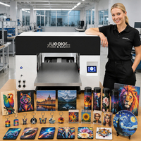 Imprimante UV de bureau A2 Jucolor avec tête d'impression DX7 pour logo TUP, bois, acrylique, imprimante UV à plat pour entreprises