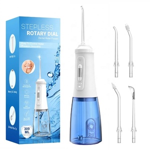 OEM ODM Wholesale Custom Logo Portable IPX7 Waterproof 300ML Cordless Water Flosser Oral Irrigator Fast Delivery Home Teeth Care