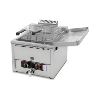 <span class=keywords><strong>Friteuse</strong></span> à <span class=keywords><strong>gaz</strong></span> commerciale à vente chaude, <span class=keywords><strong>friteuse</strong></span> à cylindre unique de <span class=keywords><strong>15</strong></span> L, équipement de restauration, friture de poulet et de pommes de terre - Product Image 3