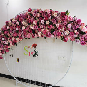 Décoration <span class=keywords><strong>de</strong></span> toile <span class=keywords><strong>de</strong></span> fond <span class=keywords><strong>de</strong></span> mariage SPR Luxury 2m, arrangement floral, rangée <span class=keywords><strong>de</strong></span> fleurs artificielles pour fête, centre <span class=keywords><strong>de</strong></span> <span class=keywords><strong>table</strong></span> 40cm, chemins <span class=keywords><strong>de</strong></span> <span class=keywords><strong>table</strong></span> - Product Image 5