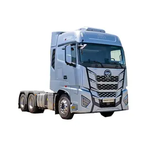 Gebruikte Vrachtwagens Hot Selling Foton Auman Gtl Tractor Hoofd 6X4 Zware Vrachtwagen Aanhangwagen