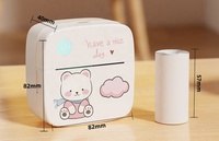 Imprimante photo de poche sans fil pour iPhone et Android, mini imprimante Bluetooth pour notes scolaires, journal, bricolage, cadeaux pour enfants