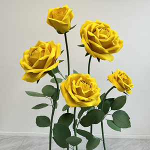 <span class=keywords><strong>Fiori</strong></span> Giganti Artificiali in EVA Gialli <span class=keywords><strong>per</strong></span> Decorazioni Murali Matrimoniali e Cartelli con <span class=keywords><strong>Nomi</strong></span>, Direttamente dalla Fabbrica - Product Image 1