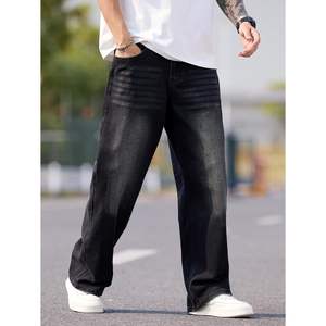 2025 hombres Y2K estilo Hip Hop Baggy Gothic Jeans pantalones de mezclilla de pierna ancha Street Fashion Streetwear - Product Image 6